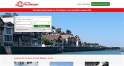 Desktop Screenshot of location-paysbasque.fr